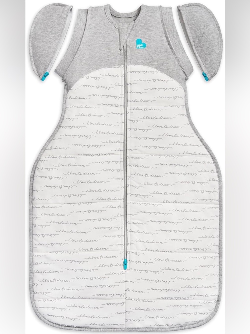 Love to Dream Grey and White Swaddle Sleep Sack